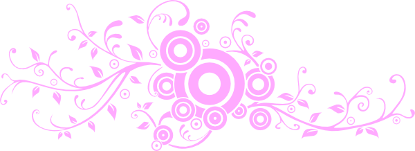 Flower Scroll Hi Clipart - Flower Swirl Vector Png (600x218)