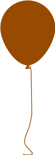 Brown Balloon 2 Icon Free Brown Party Icons - Brown Balloon Clipart (512x512)
