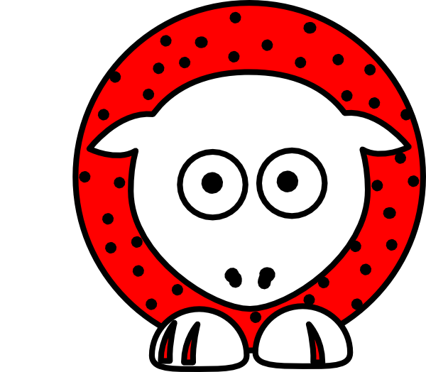 Red And White With Polka Dots Clip Art At Clker Red - Clip Art (600x524)