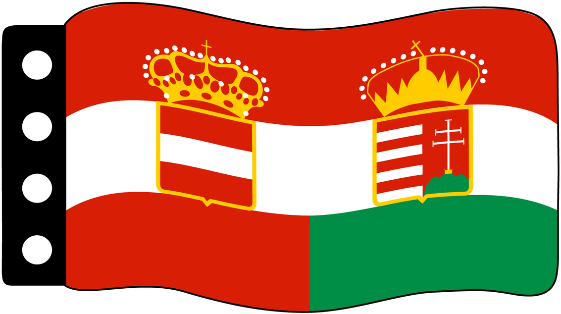 Flag Clipart Austria Hungary - Austro Hungarian Empire Ww1 Flag (1280x741)