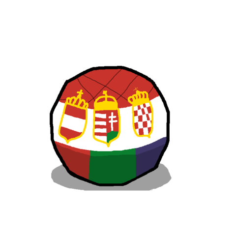 Austria Hungary Croatiaball - Kingdom Of Hungaryball (480x480)