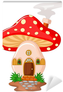 Mushroom House Cartoon (400x400)