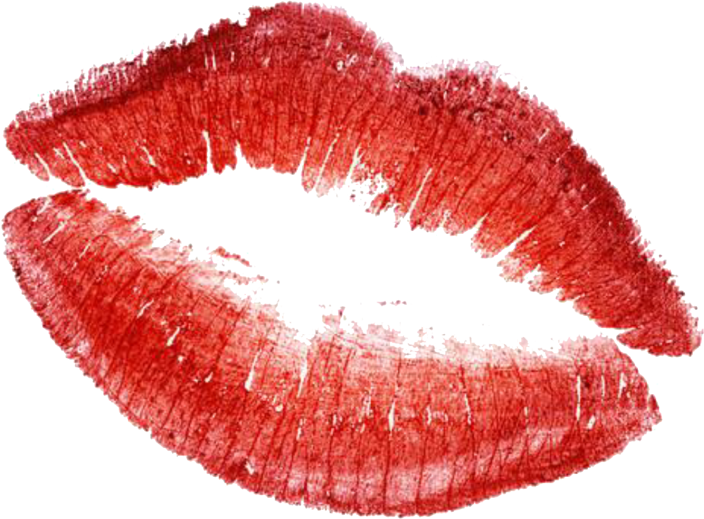 Lips Clipart Kiss Mark - Red Lips (1074x749)