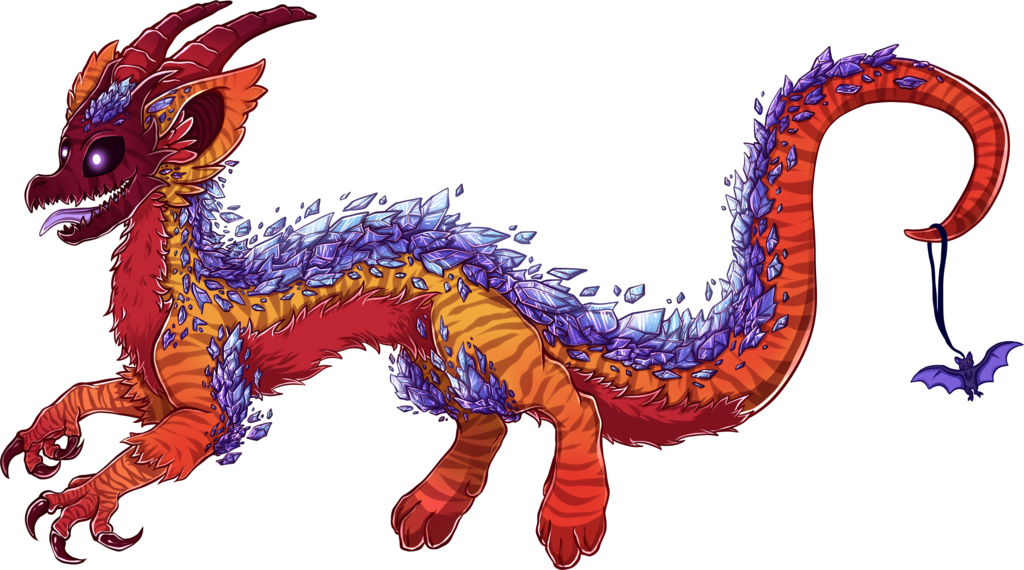 Red Orange Crystal Dragon By Tana Jo On Deviantart - Dragon (1024x570)