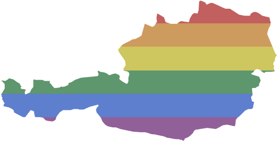 Lgbt Austria - Austria Silueta (600x600)