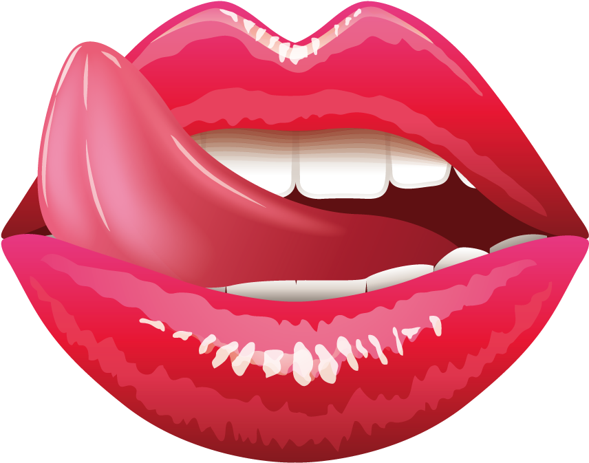 Lip Tongue Mouth Clip Art - Sexy Emojis - (900x900) Png Clipart Download. 
