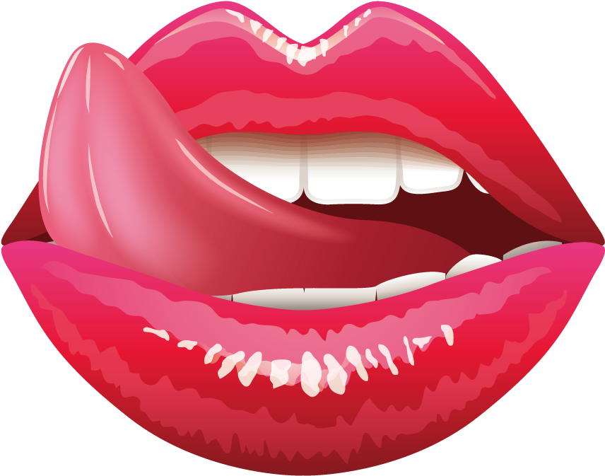 Lip Tongue Mouth Clip Art - Sexy Emojis (900x900)