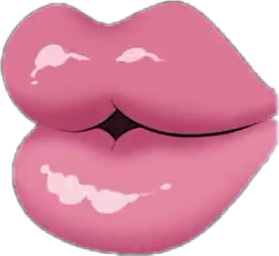 Cute Love Kisses Lips Lover Emotions Popart Retro Lovey - Lipstick (555x509)
