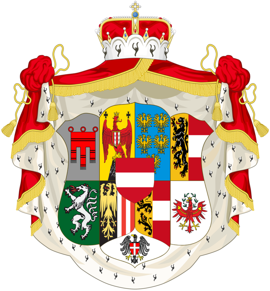 Greater Coa Of The Archduchy Of Austria By Tiltschmaster - House Of Liechtenstein Coat Of Arms (861x927)