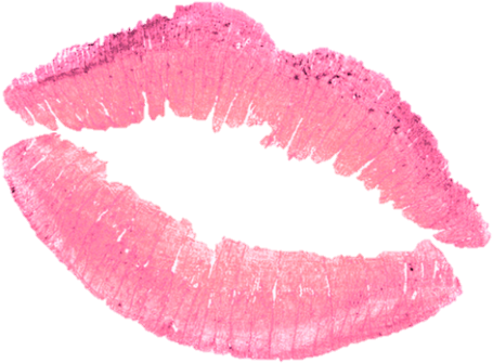 Kiss, Lips, And Pink Image - Pink Lipstick Kiss Transparent (500x358)