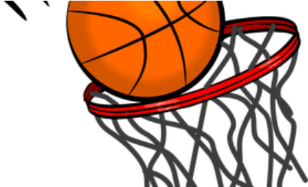 Calling All Former Mustang Basketball Players - Basketball In Hoop Clipart (480x270)