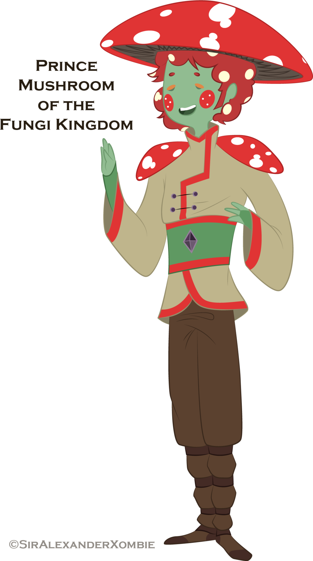 Prince Mushroom By Xombiejunky Prince Mushroom By Xombiejunky - Cartoon (1024x1832)