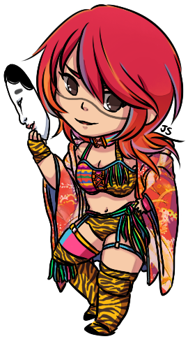 Aj Lee - Wwe Asuka Fan Art (340x500)