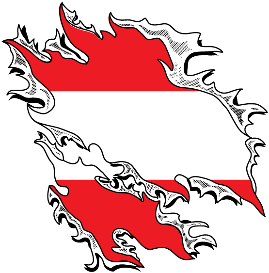 Republic Of Austria Flag Rip Out Republik Osterreich - Egypt Shredded Rip Through Country Flag - Egyptian (782x659)