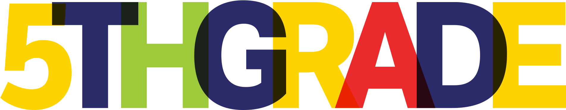 5th Grade - 5th Grade Clip Art Transparent (1920x385)