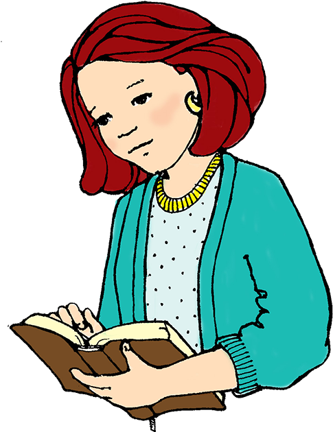 Book Review Program - Woman Reading A Book Clipart (500x647)