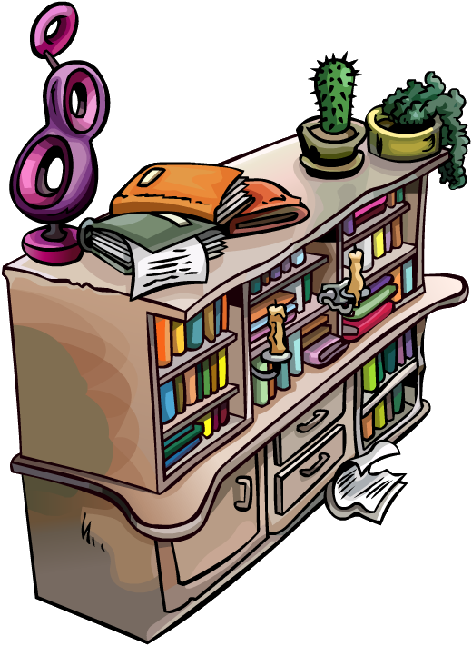 Bookshelf - Club Penguin (520x711)