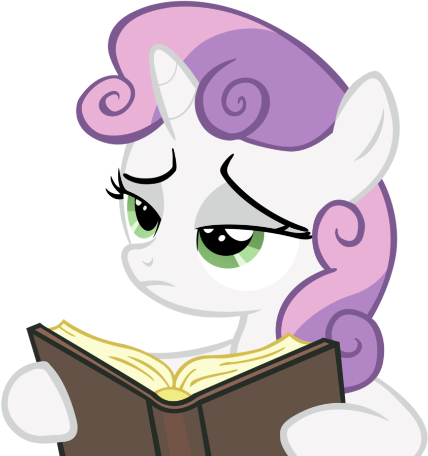 You Interrupted Sweetie Belle's Book For This By Craftybrony - Sweetie Belle Reading A Book (875x914)