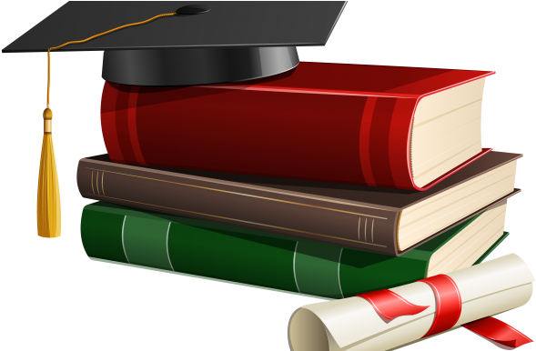 Graduation Cap Books And Diploma Png Clipart 330hukb28j4i12o8nfqz9m - Graduation Cap And Diploma (600x385)