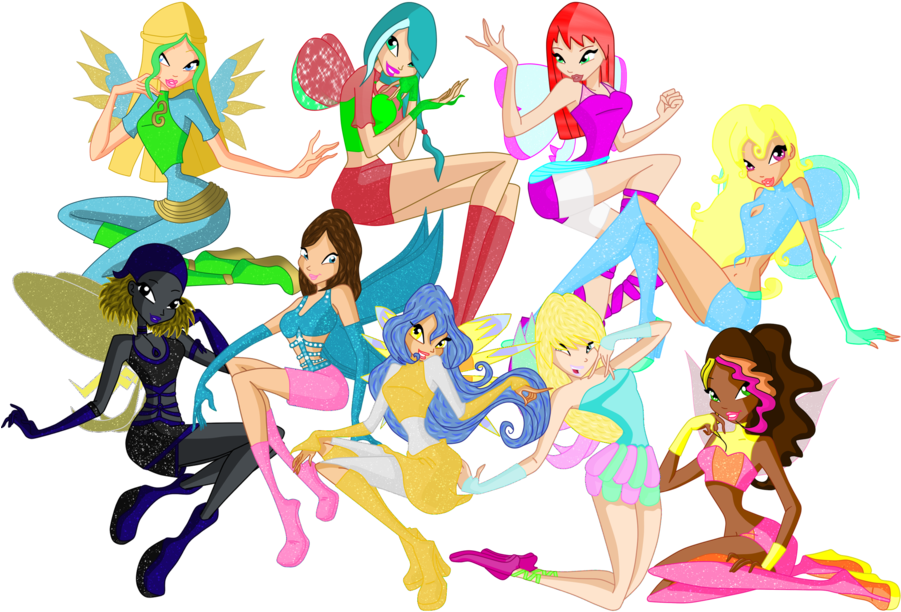 Starix Girls Group Picture By Meow-lady - Starix Club (900x633)