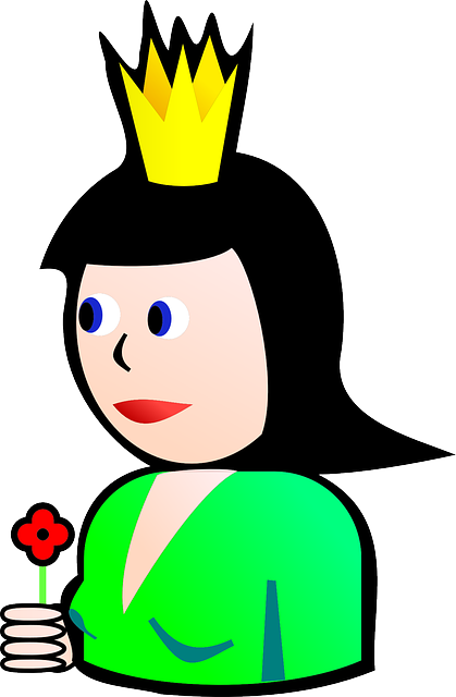 Crown Queen, Person, Woman, Princess, Crown - Queen Clip Art (492x750)