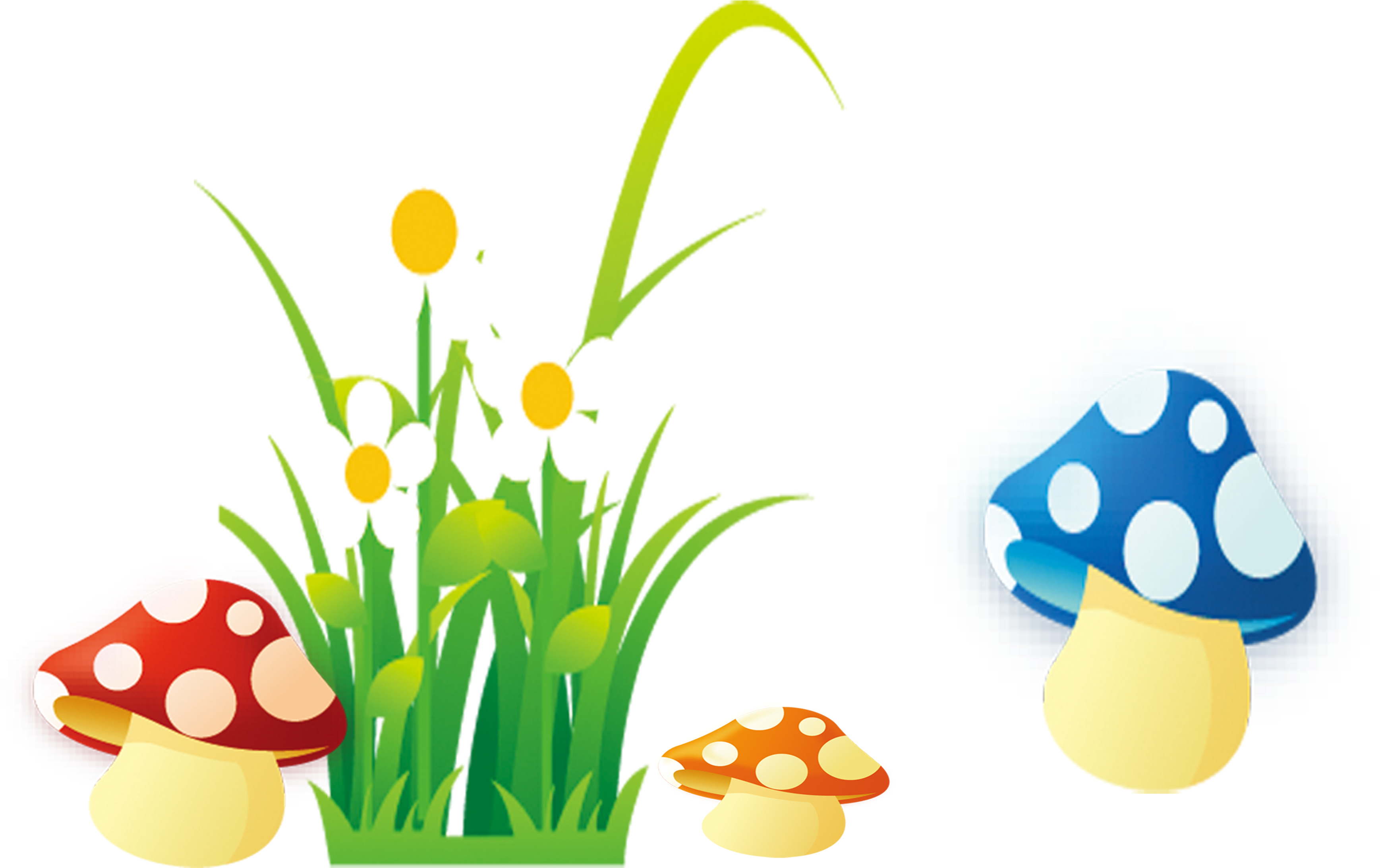 Mushroom Drawing Flower - Mushroom And Flower Cartoon (4016x2953)