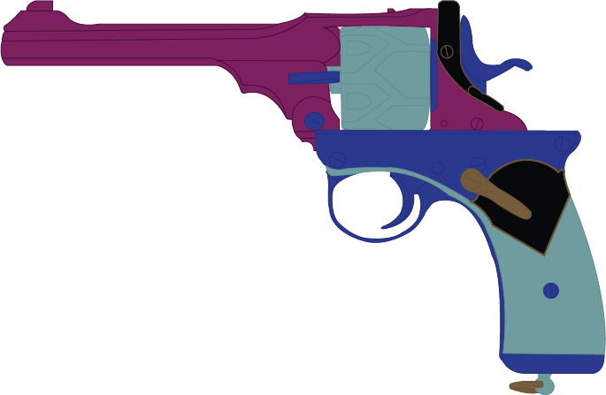 Anna's Webley Fosbery Revolver By Stu Artmcmoy17 - Webley–fosbery Automatic Revolver (685x447)