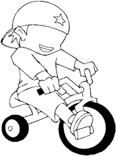 Coloring Trend Thumbnail Size Harley-davidson Store - Cartoon Tricycle (400x322)