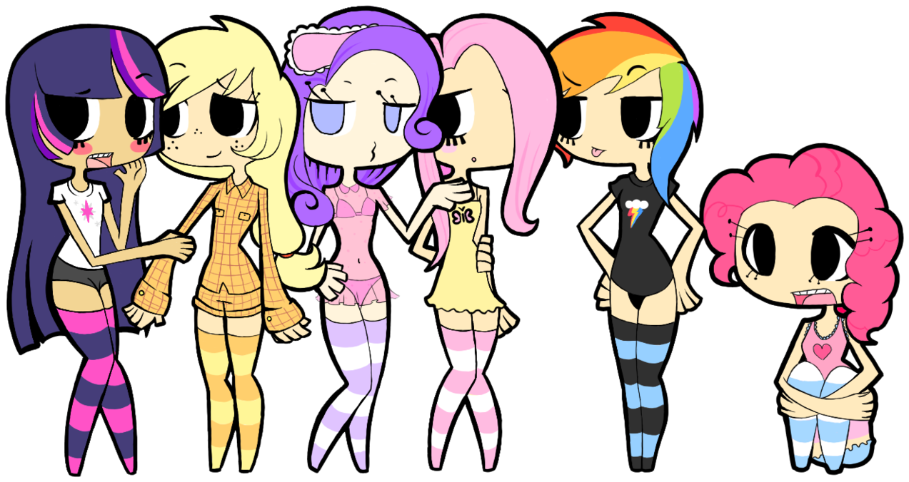 Stocking Girls By Black-jenny - My Little Pony: Friendship Is Magic (1280x685)