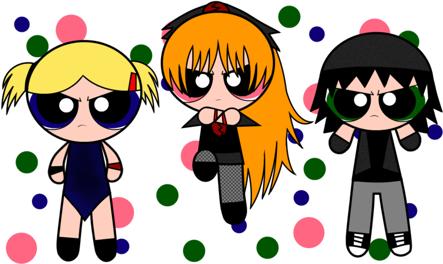 Gothic Gruff Girls By 6ninjafox9 - Cartoon (900x540)
