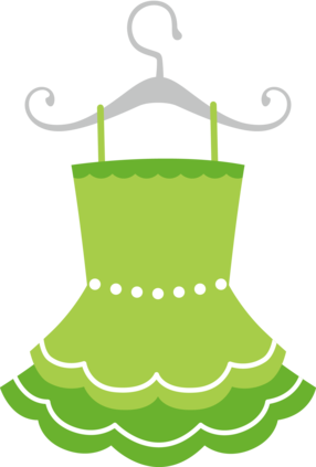 Green Dress Clip Art - Green Dress Clip Art (286x423)