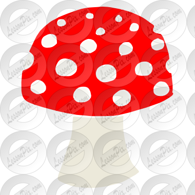 Mushroom Stencil - Circle (380x380)