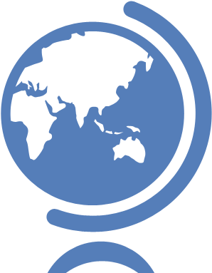 Icons Globeasia Blue - Simplified World Map Vector (400x400)