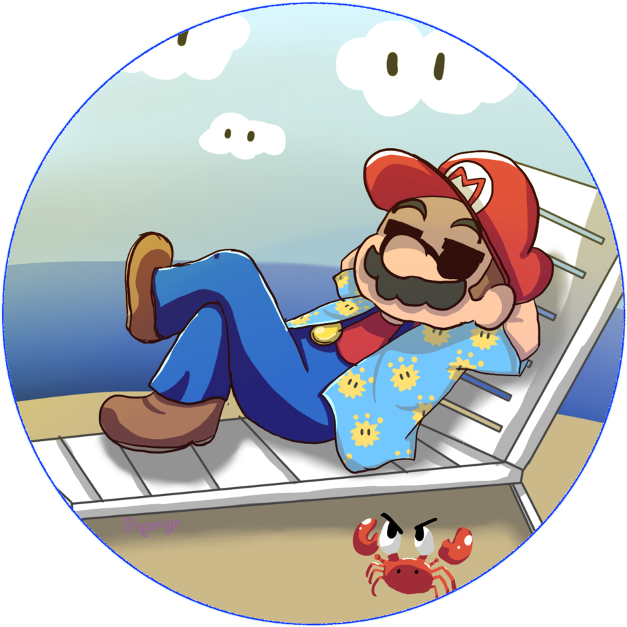 Mario Vacation By Papercyn Mario Vacation By Papercyn - Mario Series (1024x963)