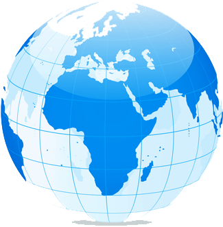 4th Symposium Of Infectious Diseases In Africa - World Globe Black And White (600x351)