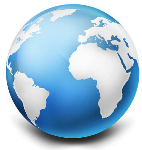 Blue-globe Cwmf - World Logo Png Transparent Background (512x512)