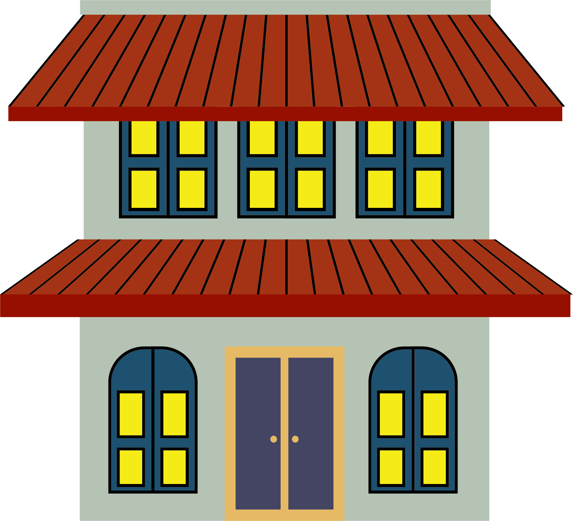 Gulou And Zhonglou Building Cartoon Animation - Gulou And Zhonglou Building Cartoon Animation (1922x1747)