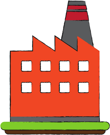 Factory Building Symbol - Building (550x550)