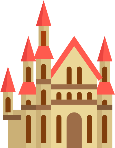 Castles, Silhouette, Buildings, Antique, Building, - Castle (512x512)