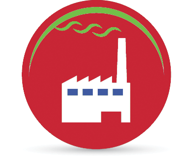 Greenhouse Button - Biogás Png (391x320)