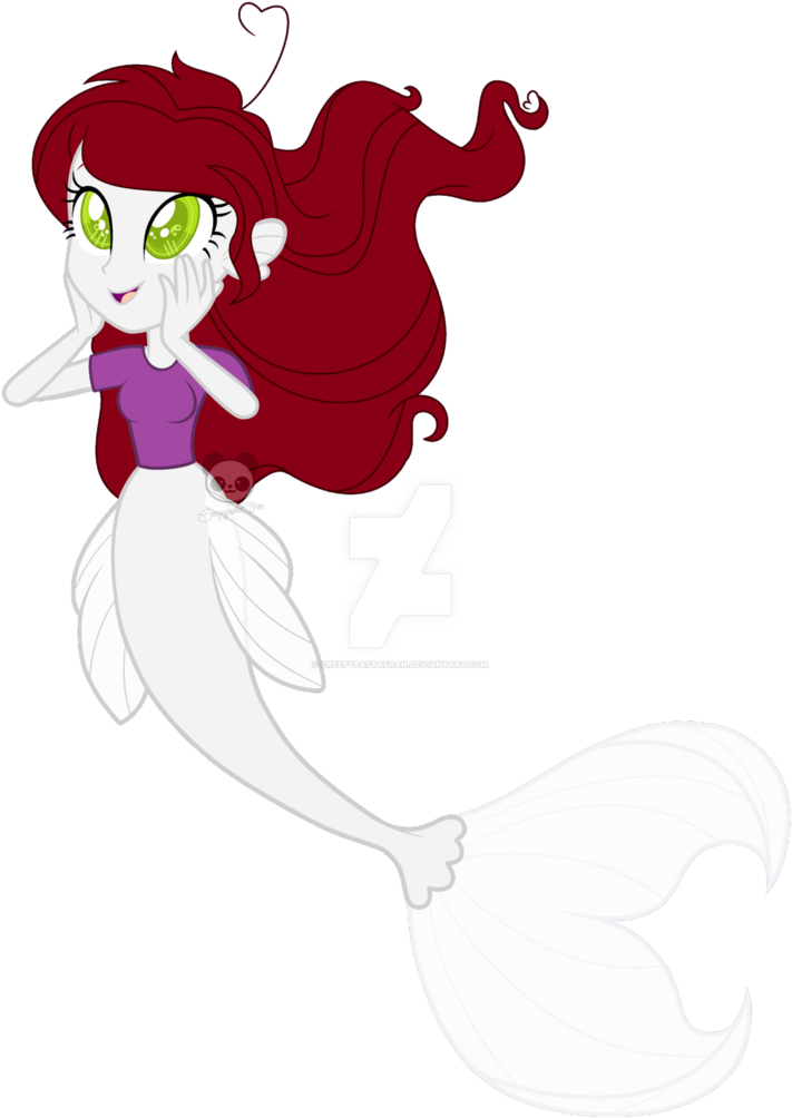 Mermaid Lavender By Lavender-doodles - Mpp Oc Red Hair (751x1063)