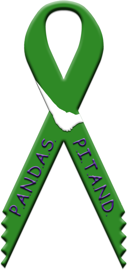 Pandas & Pitand Awareness Ribbon - Pans Disease Ribbon (501x975)
