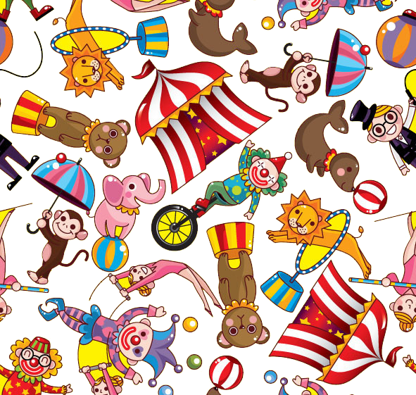 Circus Cartoon Clown Illustration - Circus Cartoon Clown Illustration (591x561)
