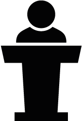 Motivational Clipart Public Speaking - Press Conference Icon (400x400)