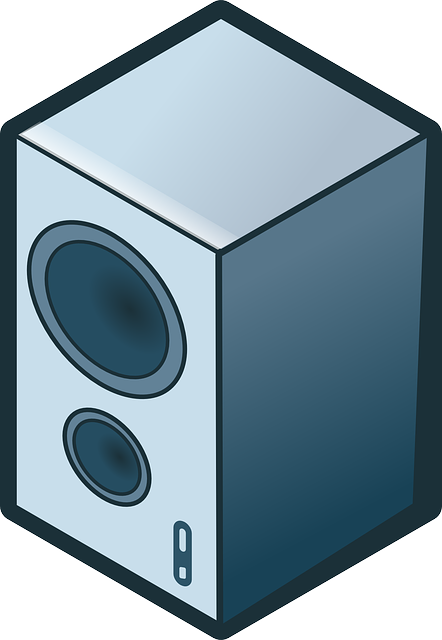 Rg Isometric Loudspeaker Clip Art - Isometric Speaker (442x640)