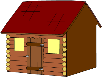 Free Stick House Clipart Three Little Pigs - House (420x323)