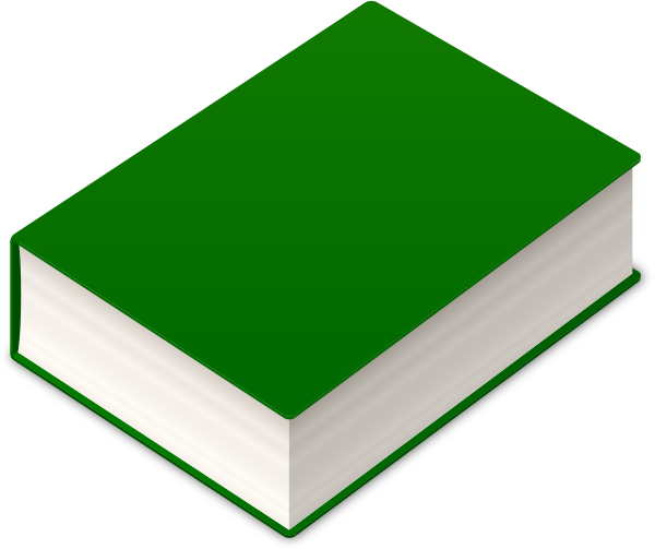 Картинка зеленая книга открытая