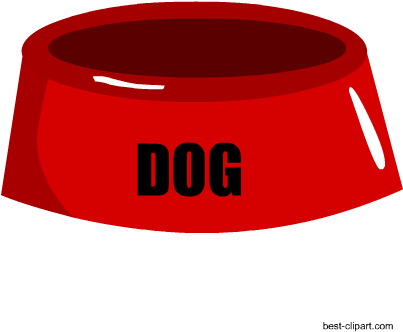 Dog Feeding Bowl Free Clip Art - Cat (450x450)