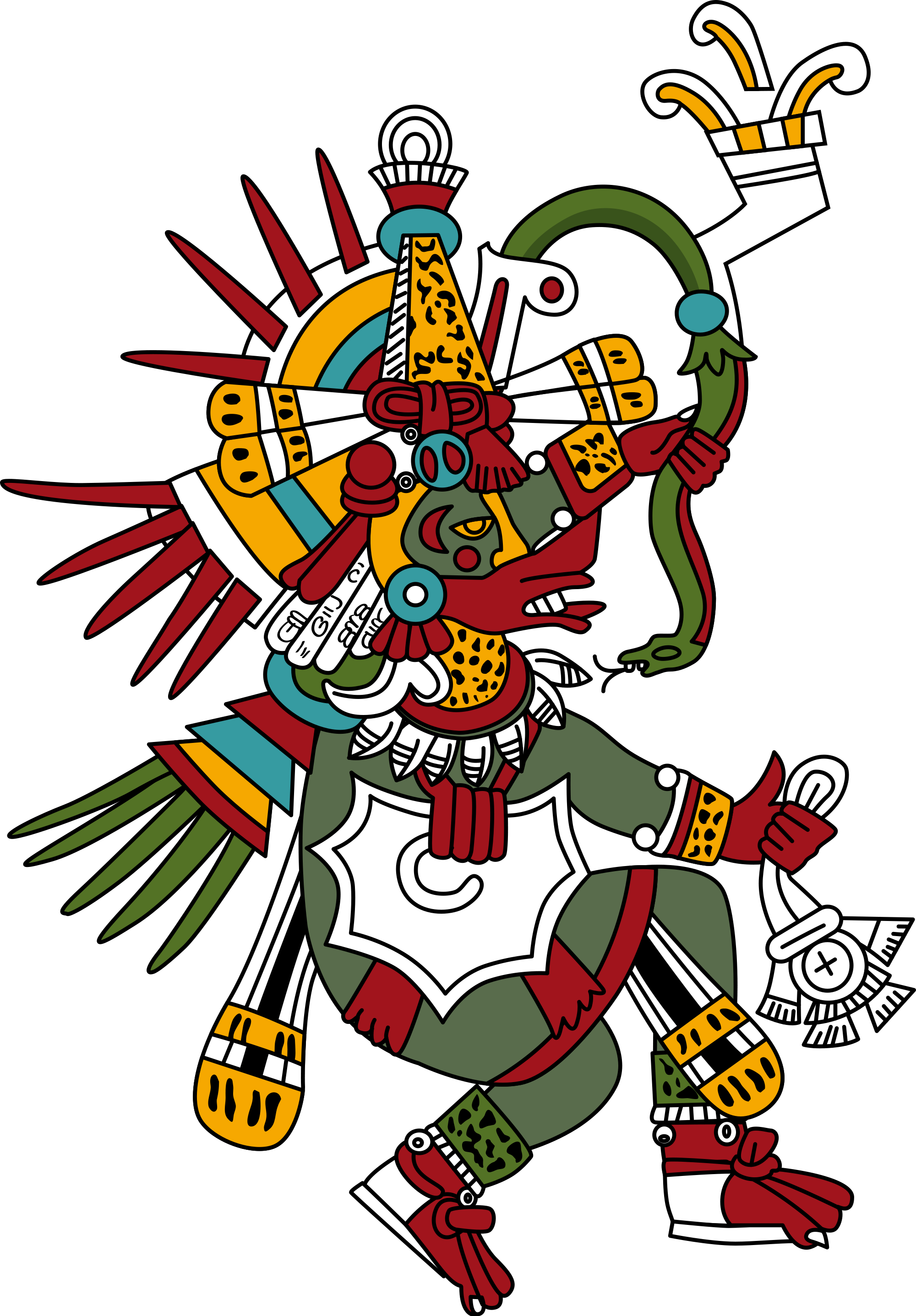 Metaphor Pictures 5, Buy Clip Art - Aztec Quetzalcoatl (2000x2875)