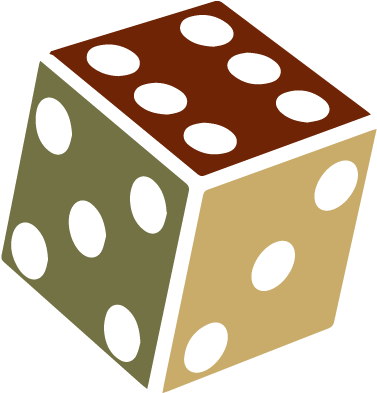 Wine And Board Games - Dice Clip Art (386x400)